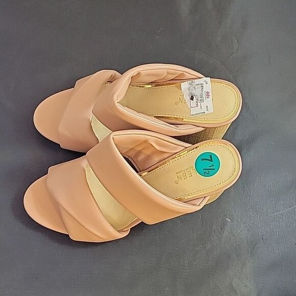 BRAND NEW KAYLEEN DOUBLE STRAP BLOCK HEEL SANDAL - Picture 6 of 14
